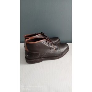 Leather Chukka Boots Ankle Dress‎ Casual Lace Up Brown Shoes